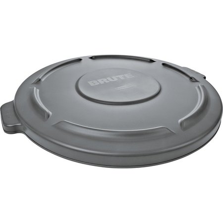 RUBBERMAID COMMERCIAL Brute 44-Gallon Container Lid, Gray, Plastic RCP264560GRY